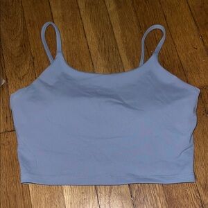 Blue Cropped Tank Top